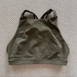 Lululemon Hick-Neck Sports Bra (Grey Sage, 6)